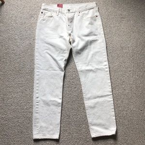 off white levi’s 501 mom jeans
